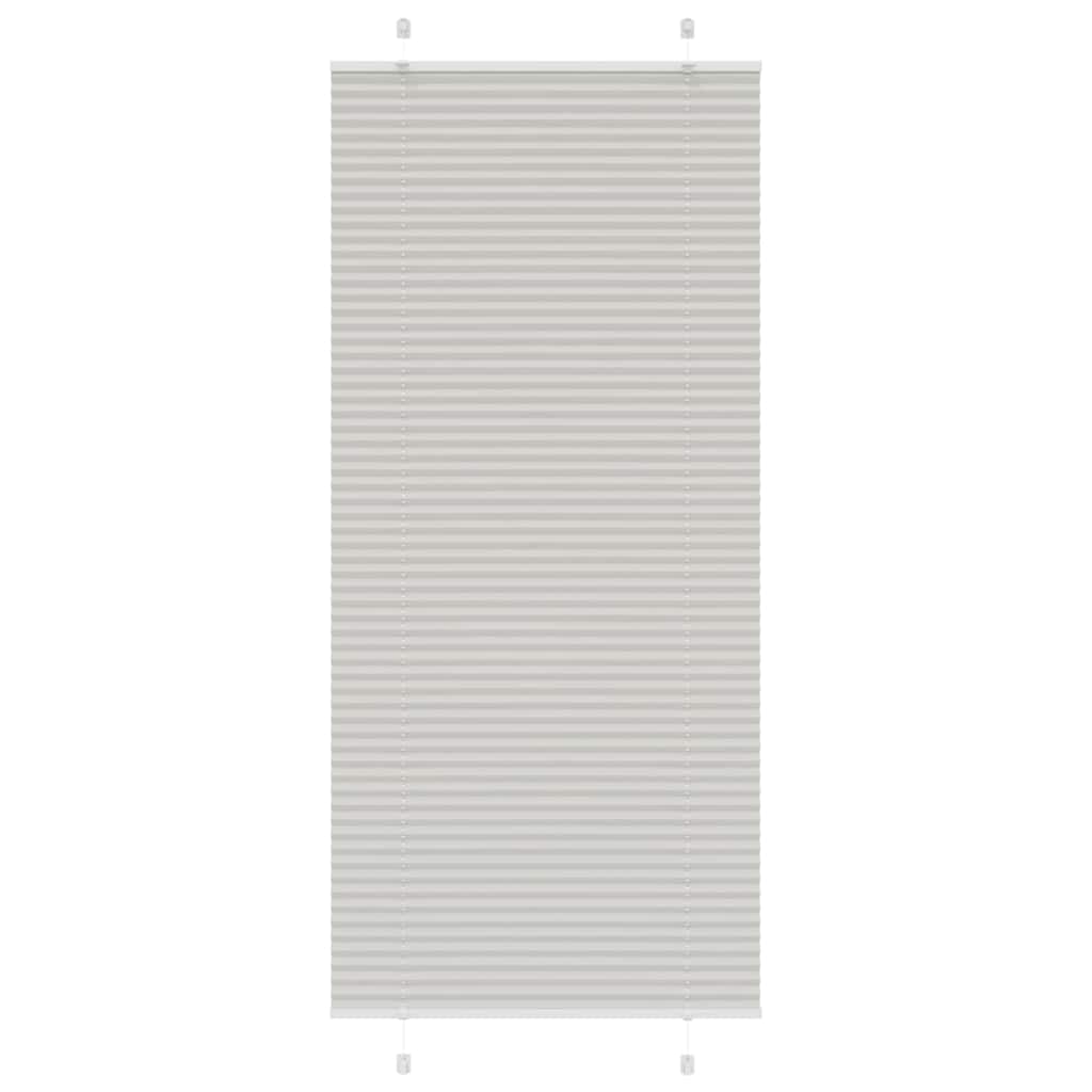 Plissee Stoffbreite 84,4 Cm Polyester Hellgrau