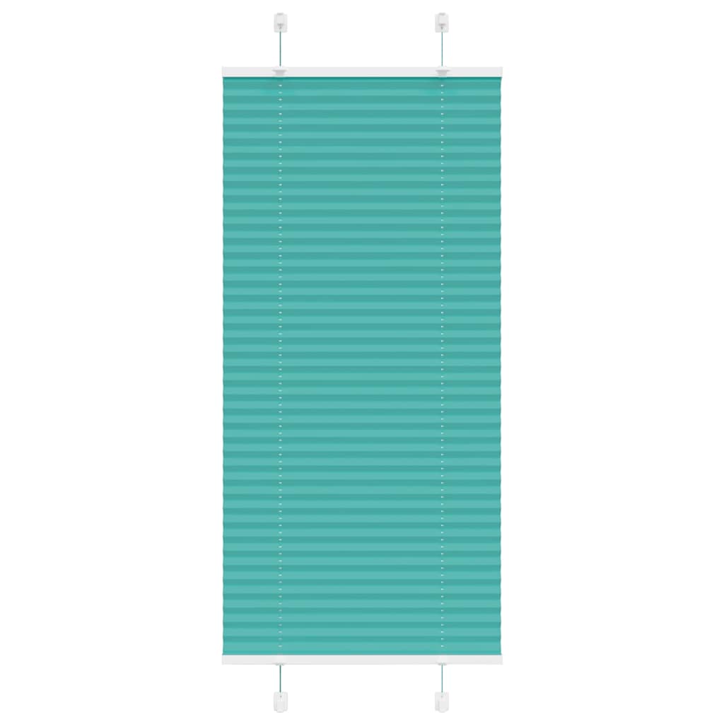 Plissee Stoffbreite 84,4 Cm Polyester Petrolgrün