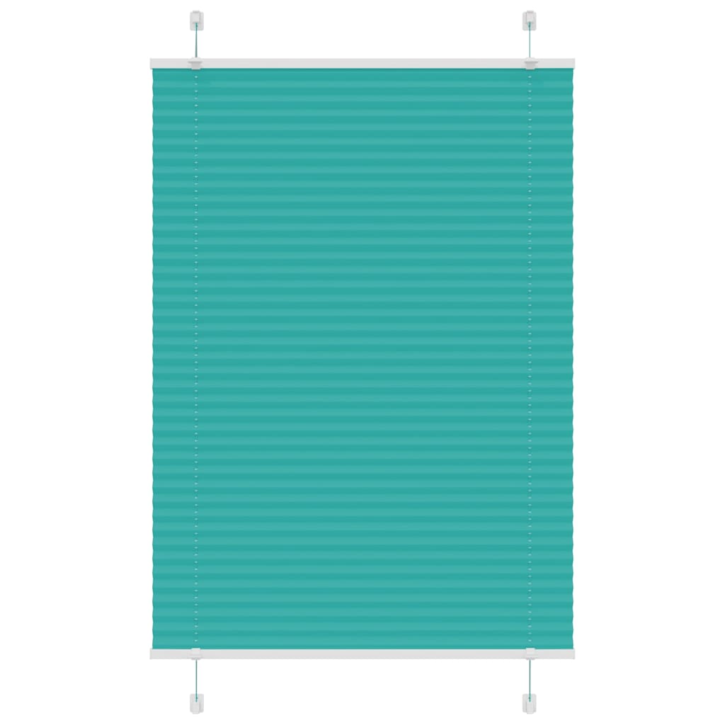 Plissee Stoffbreite 84,4 Cm Polyester Petrolgrün