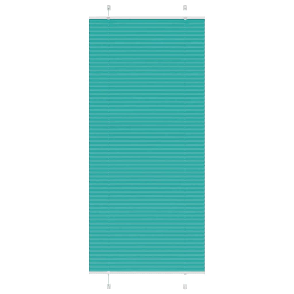 Plissee Stoffbreite 84,4 Cm Polyester Petrolgrün