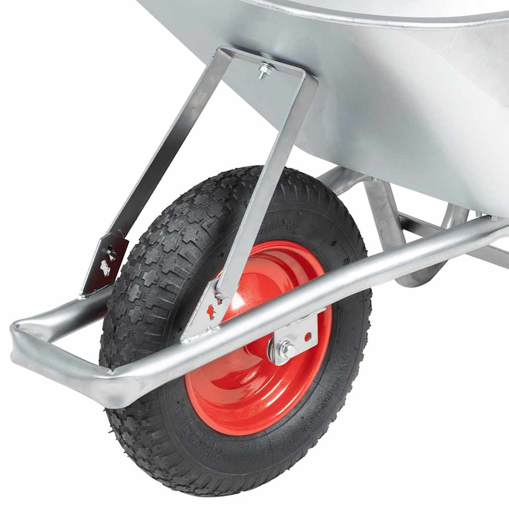 Schubkarre 90 L 150 Kg Verzinkter Stahl Und Kunststoff