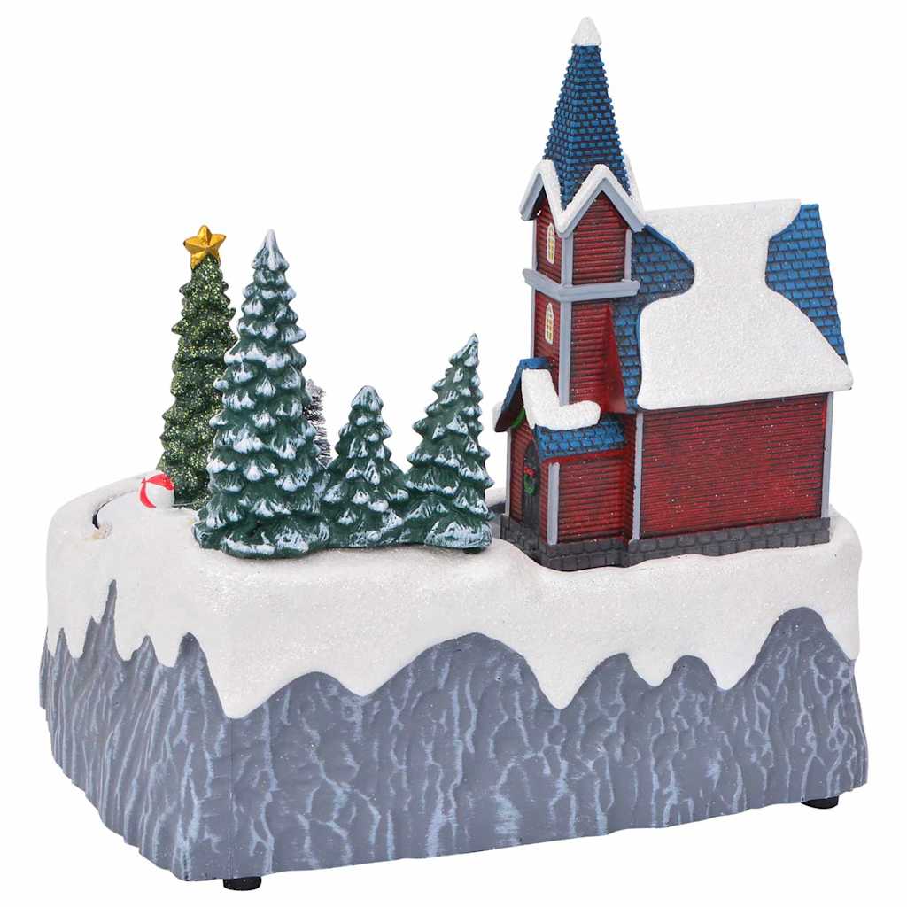 Weihnachtsdorf Dekoration Mehrfarbig 20,5 X 17 X 21 Cm