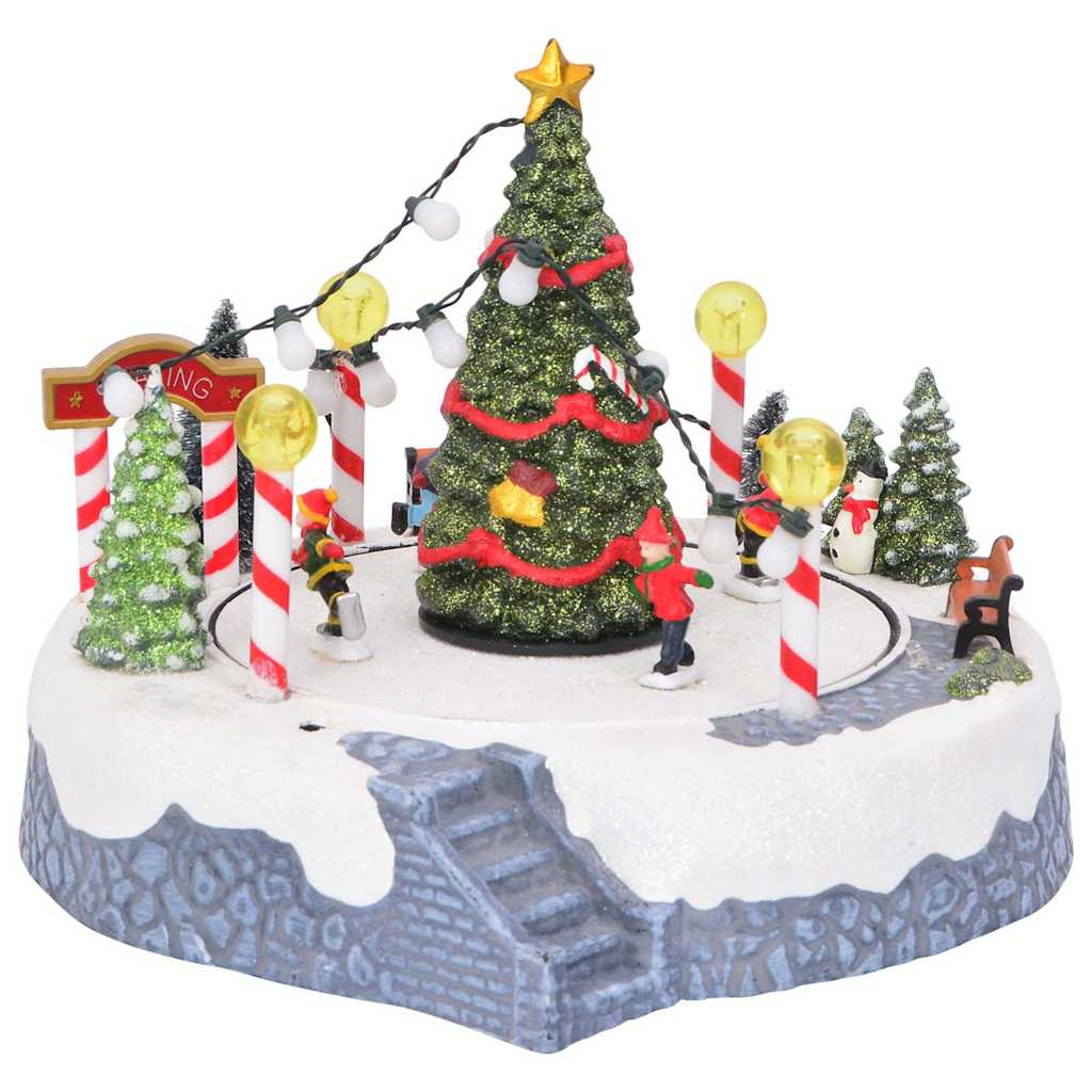 Weihnachtsdorf Dekoration Mehrfarbig 22 X 21,5 X 17 Cm