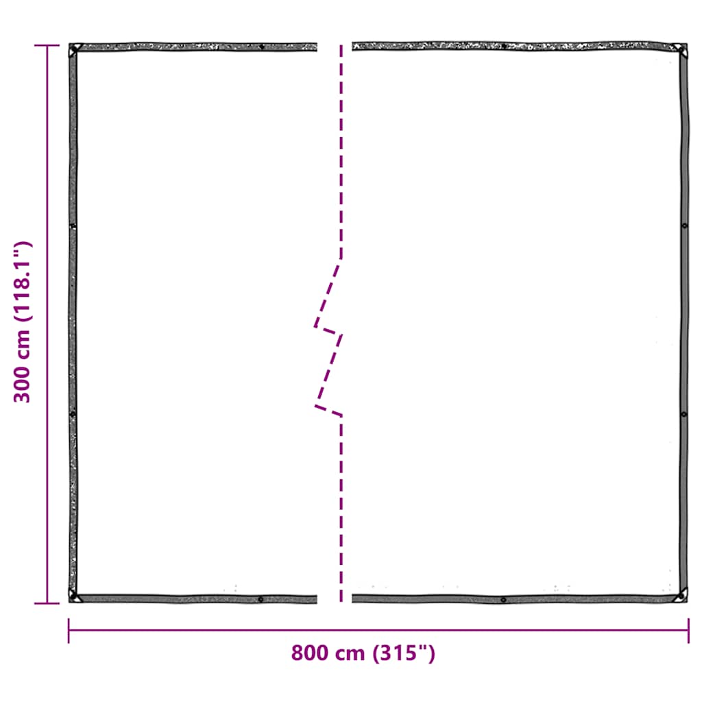 Transparente Plane Mit Ösen Polyethylen