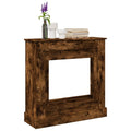 Kaminumrandung Braun Eichen-Optik 90X30X90 Cm Holzwerkstoff