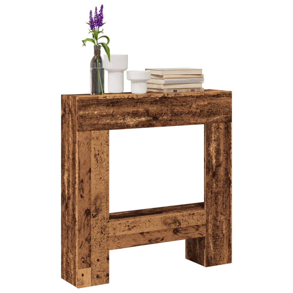 Kaminumrandung -Optik 81X18X82 Cm Holzwerkstoff