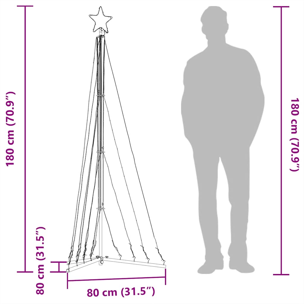 Led Weihnachtsbaum 339 Leds 187 Cm Blau