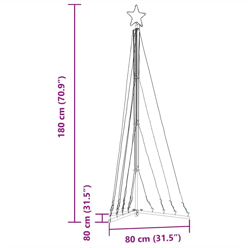 Led Weihnachtsbaum 339 Leds 187 Cm Blau