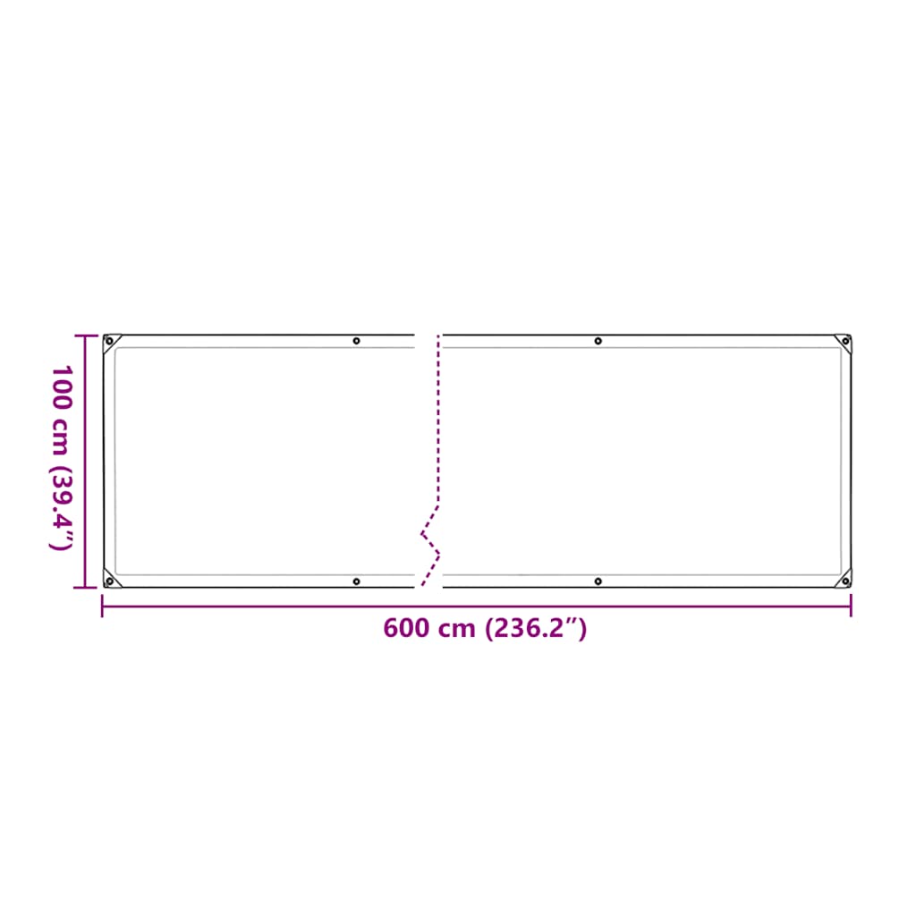 Pflanzenabdeckung Mit Ösen Polyethylen