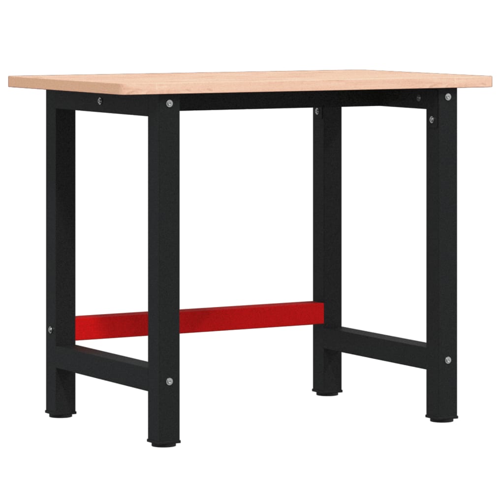 Werkbank 100X60X81,5 Cm Massivholz Buche Rechteckig
