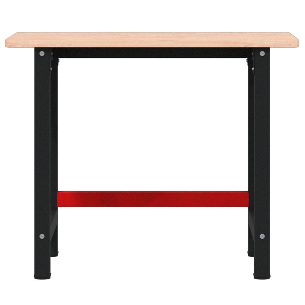 Werkbank 100X60X81,5 Cm Massivholz Buche Rechteckig