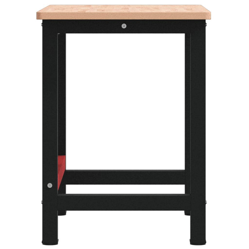 Werkbank 100X60X81,5 Cm Massivholz Buche Rechteckig