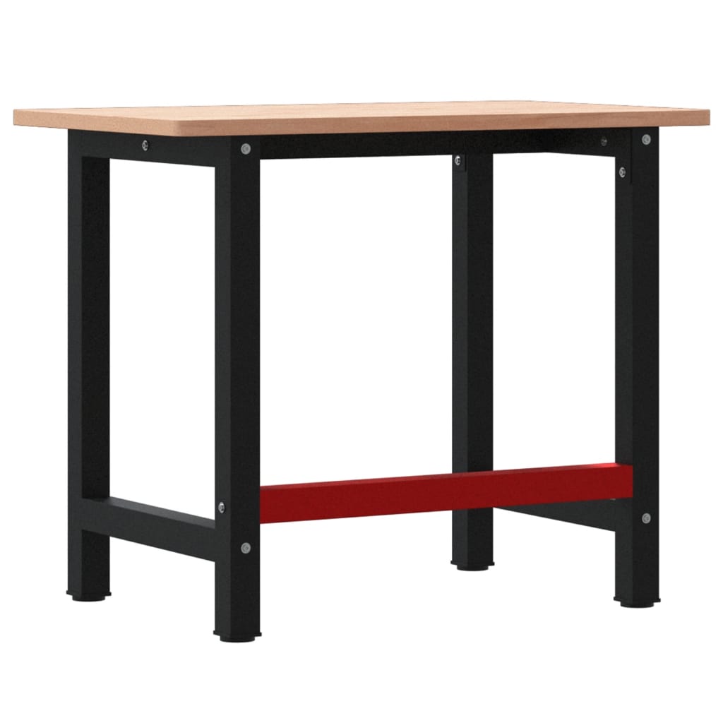 Werkbank 100X60X81,5 Cm Massivholz Buche Rechteckig