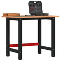 Werkbank 100X60X81,5 Cm Massivholz Buche Rechteckig