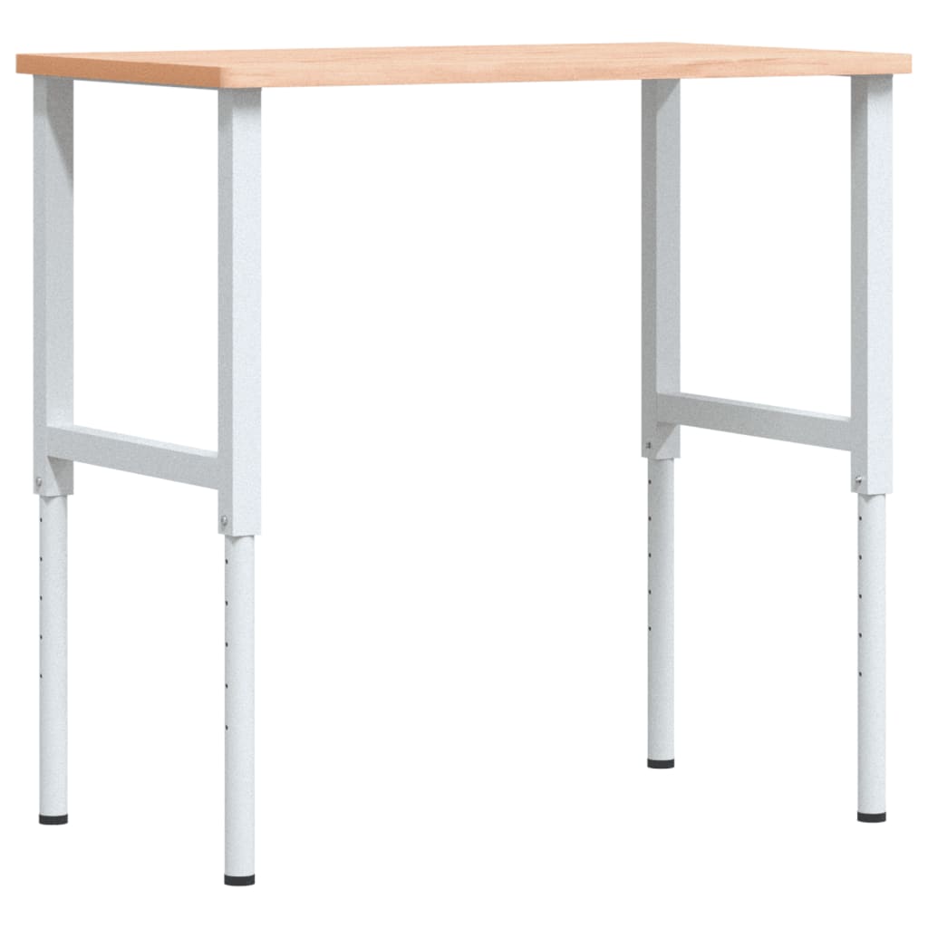 Werkbank 100X60X(71,5-98) Cm Massivholz Buche Rechteckig