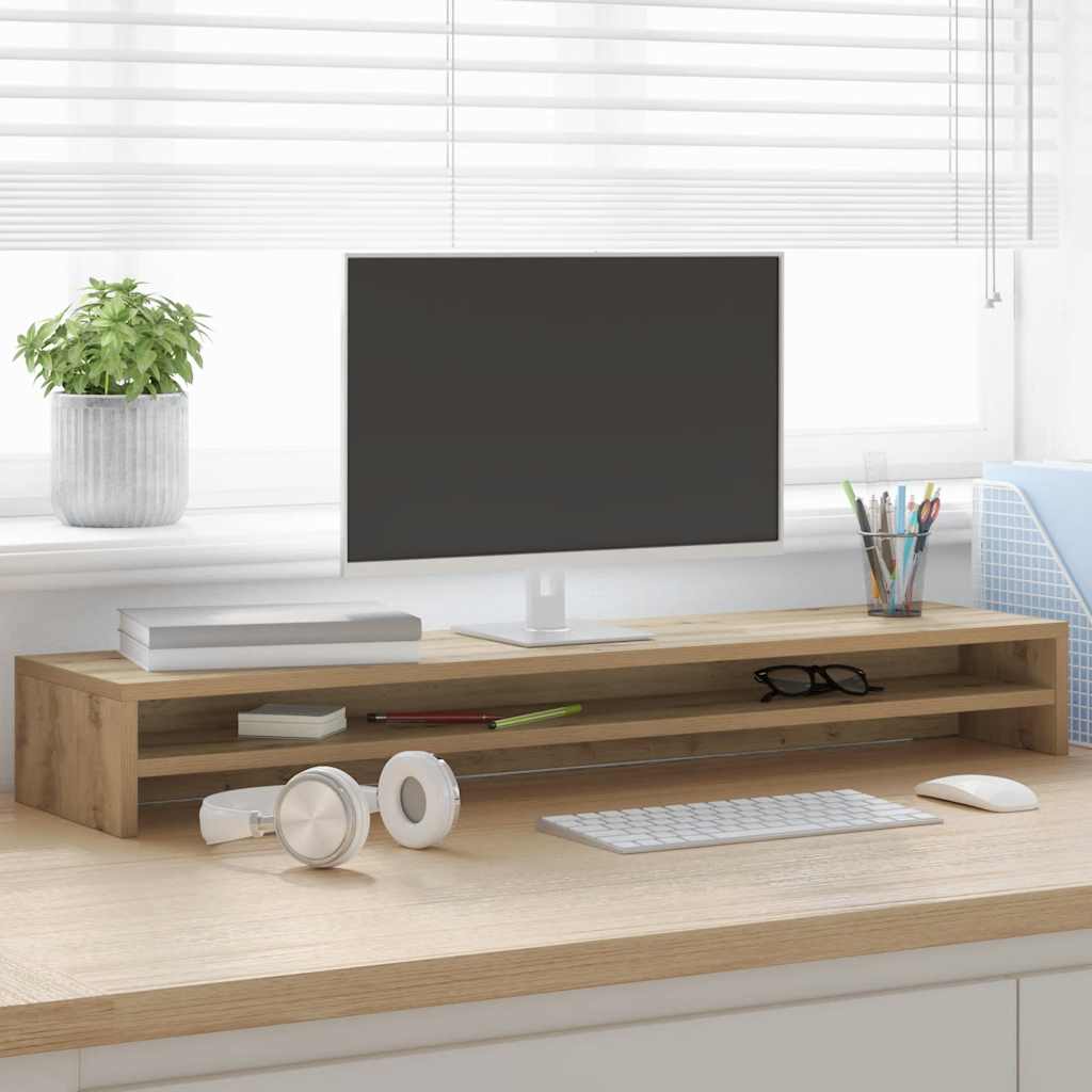 Monitorständer Sonoma-Eiche 100X24X13 Cm Holzwerkstoff