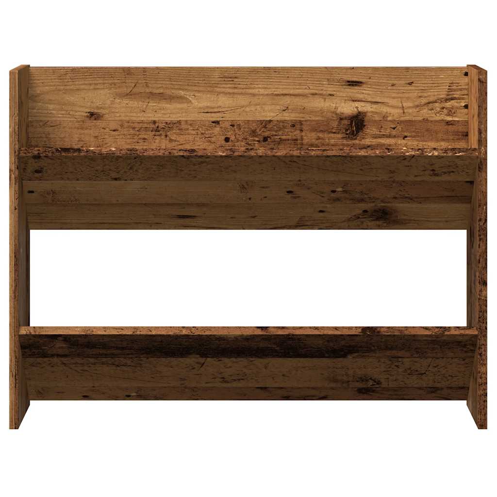 Wand-Schuhregal -Optik 80X18X Holzwerkstoff Altholz