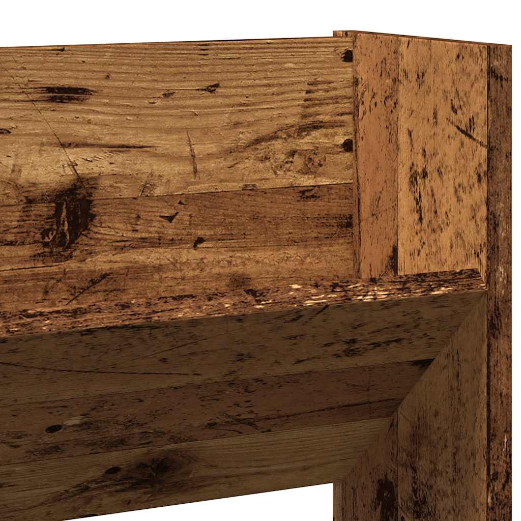 Wand-Schuhregal -Optik 80X18X Holzwerkstoff Altholz