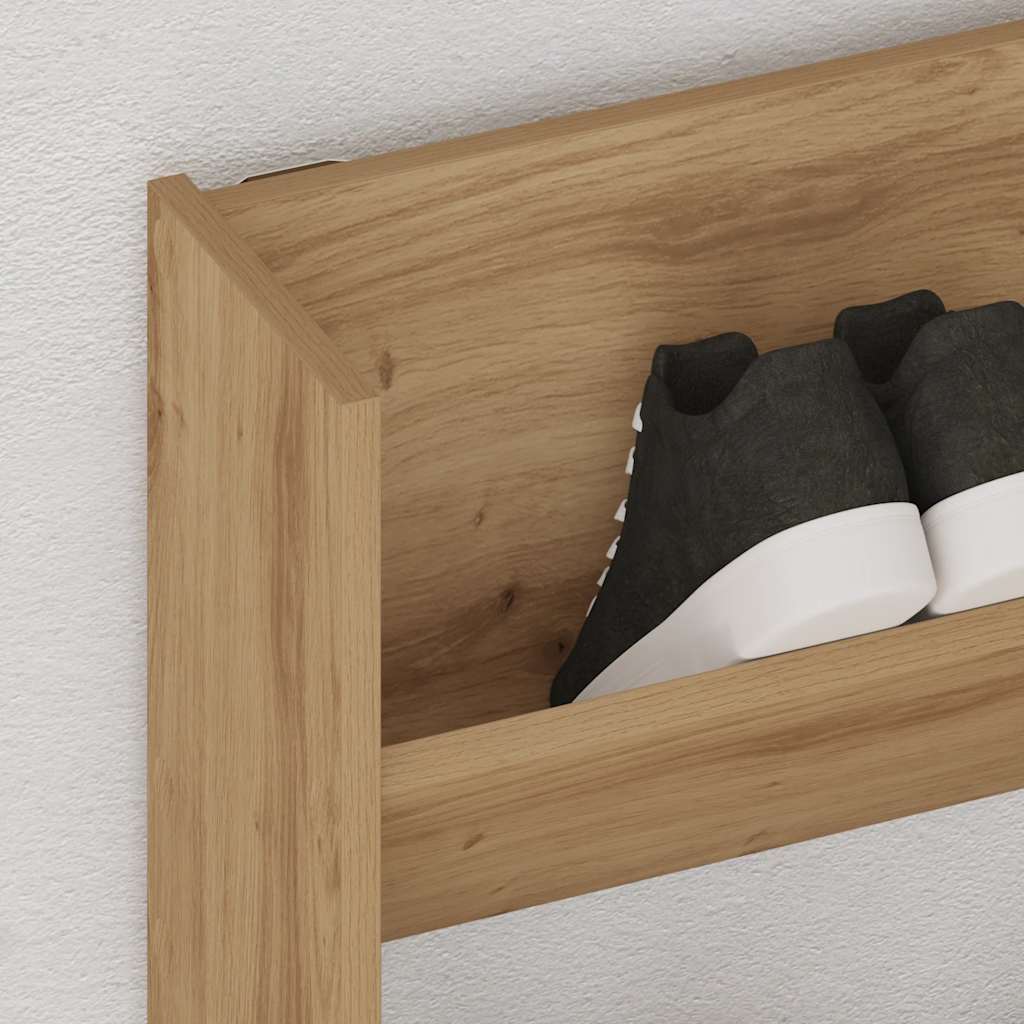 Wand-Schuhregal 80X18X Holzwerkstoff Artisan-Eiche