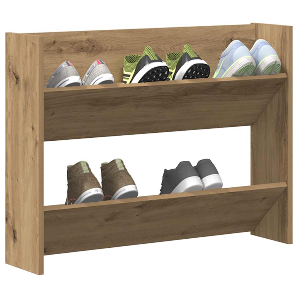 Wand-Schuhregal 80X18X Holzwerkstoff Artisan-Eiche