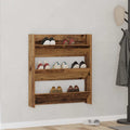 Wand-Schuhregal -Optik 80X18X Holzwerkstoff Altholz