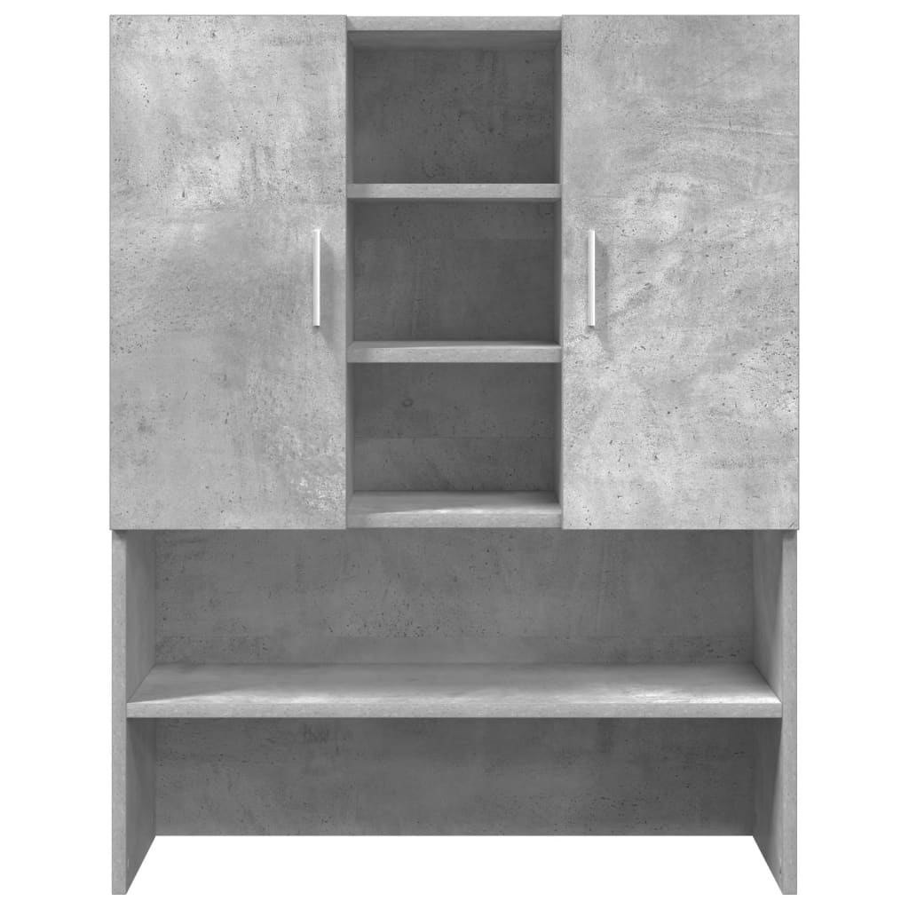 Waschmaschinenschrank Betongrau 70,5X25,5X90 Cm