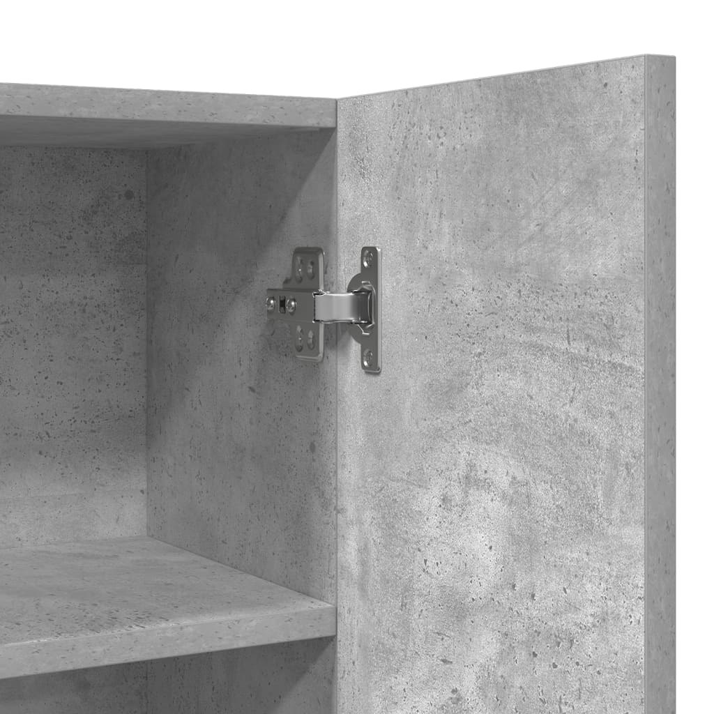 Waschmaschinenschrank Betongrau 70,5X25,5X90 Cm