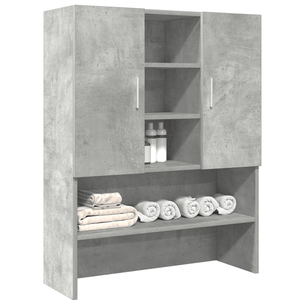 Waschmaschinenschrank Betongrau 70,5X25,5X90 Cm