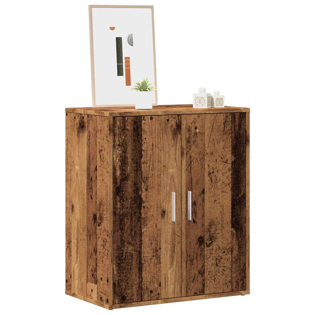 Schuhschrank -Optik Holzwerkstoff Altholz