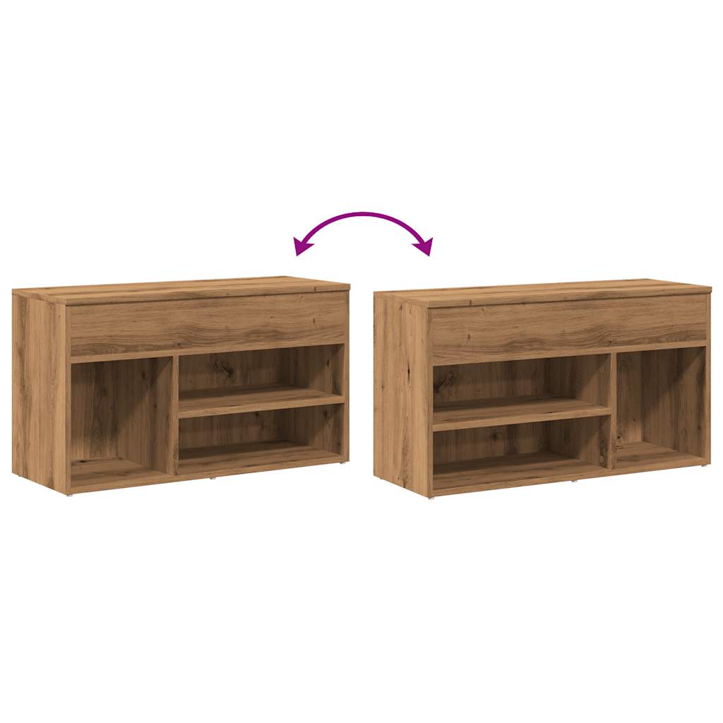 Schuhbank Holzwerkstoff Artisan-Eiche