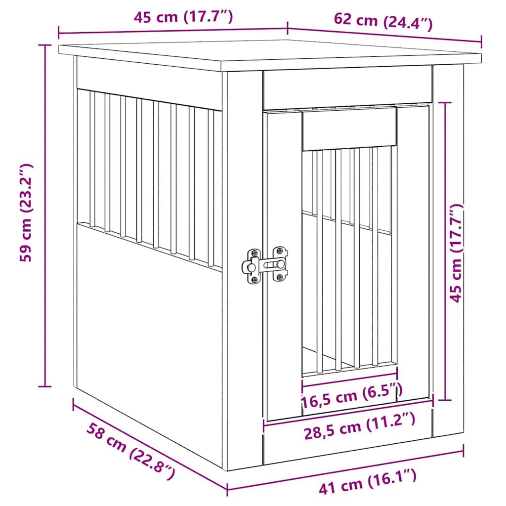 Hundekäfig Im Möbelstil Holzwerkstoff