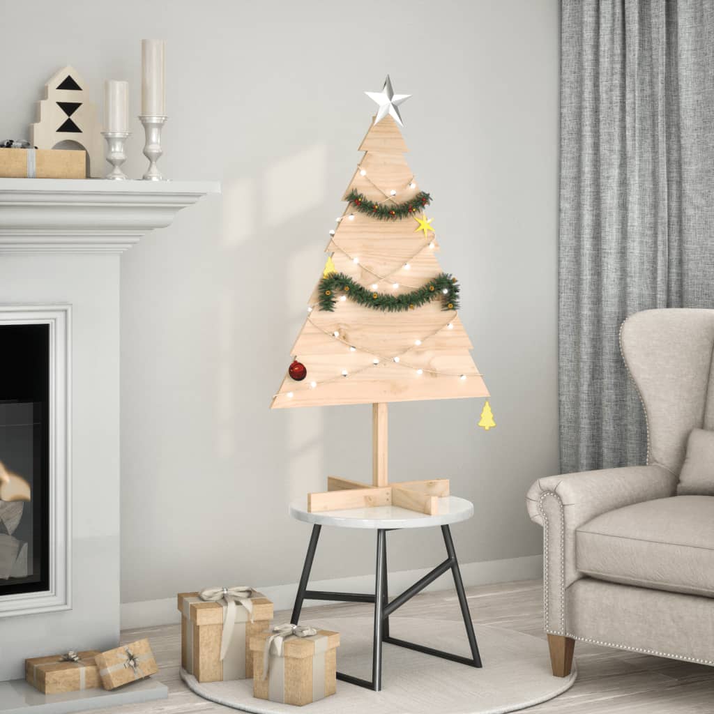 Weihnachtsbaum Holz Zum Schmücken Massivholz Natur (Unbehandelt)