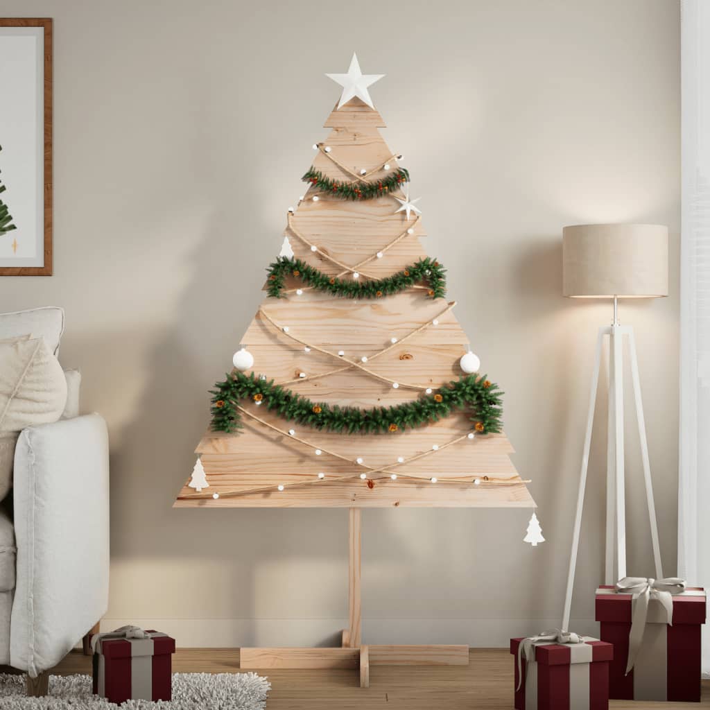 Weihnachtsbaum Holz Zum Schmücken Massivholz Natur (Unbehandelt)
