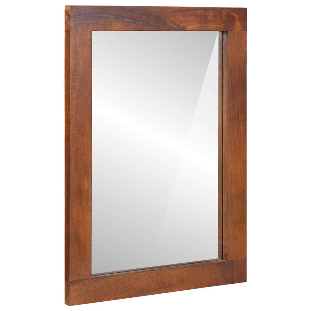 Spiegel Rechtwinklig Braun Und Silber 50 X 2,5 X 70 Cm