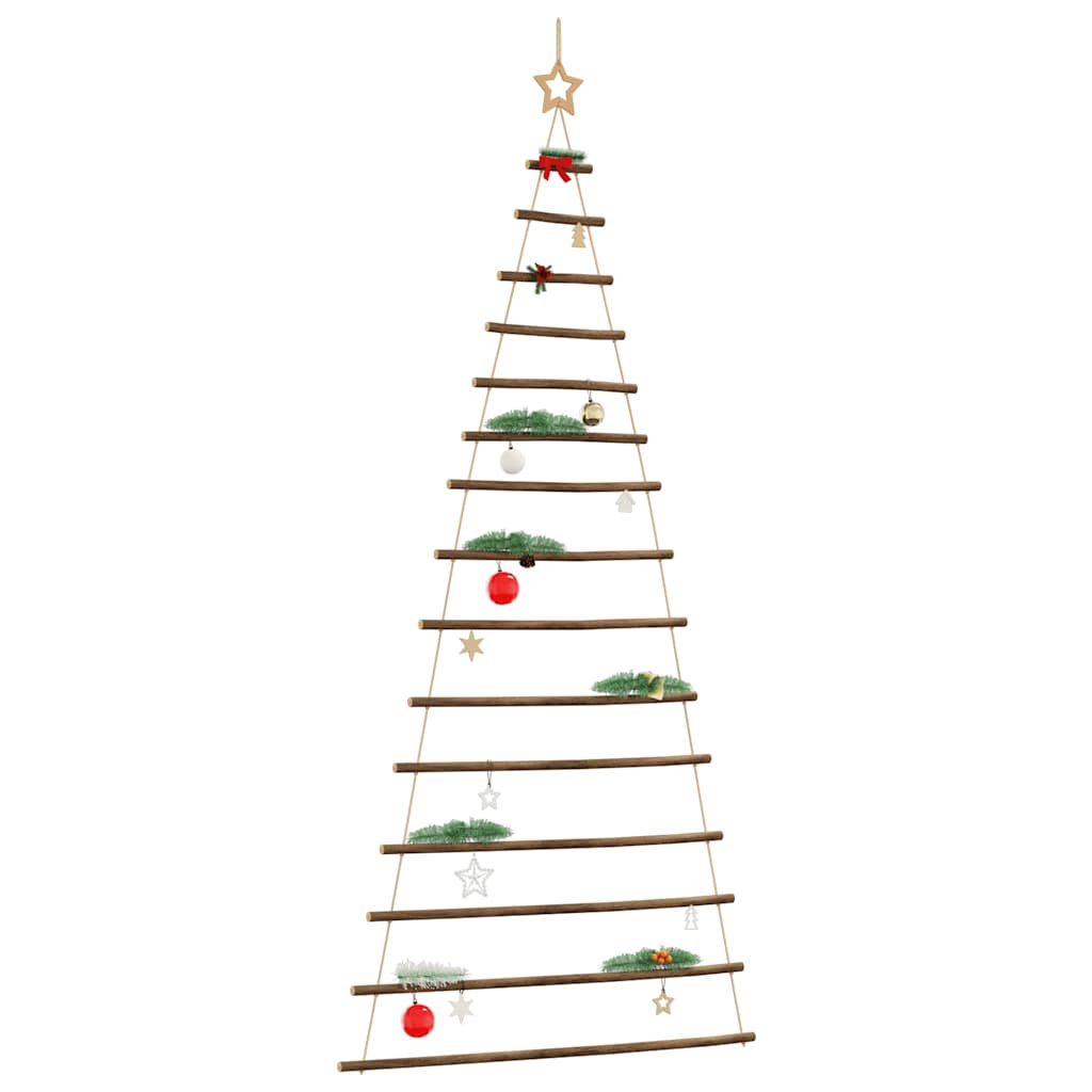 Hängende Weihnachtsbäume Mit Spitzensternen 2 Stk. Naturzweig