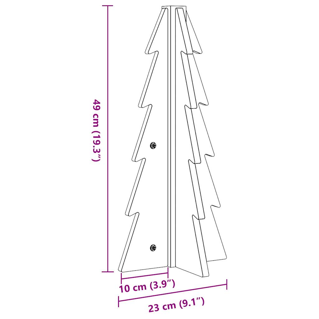 Weihnachtsbaum Holz Zum Schmücken Massivholz Kiefer Wachsbraun