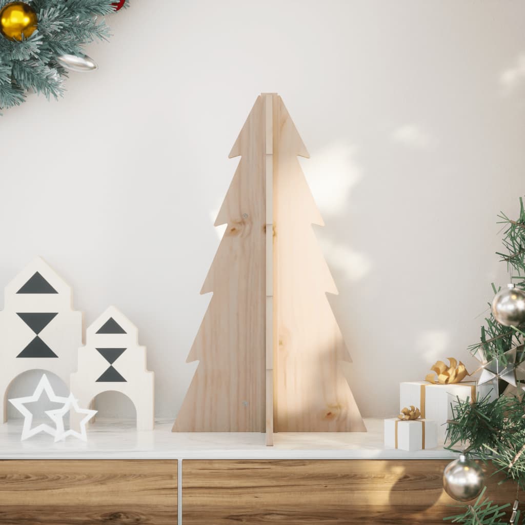 Weihnachtsbaum Holz Zum Schmücken Massivholz Kiefer Natur