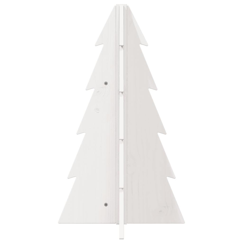 Weihnachtsbaum Holz Zum Schmücken 69,5 Cm Massivholz Kiefer Weiß