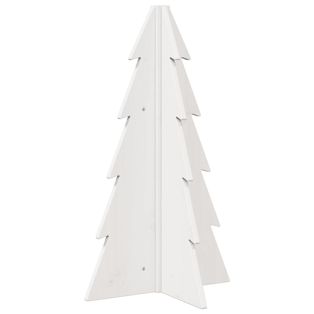 Weihnachtsbaum Holz Zum Schmücken 69,5 Cm Massivholz Kiefer Weiß
