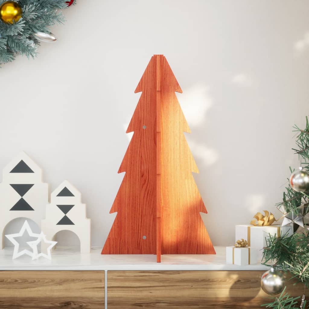 Weihnachtsbaum Holz Zum Schmücken Massivholz Kiefer Wachsbraun