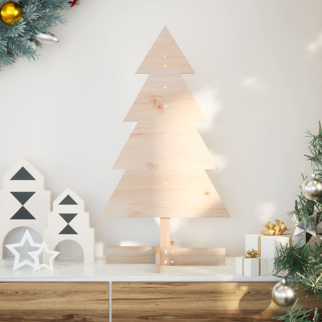 Weihnachtsbaum Holz Zum Schmücken Massivholz Kiefer Natur