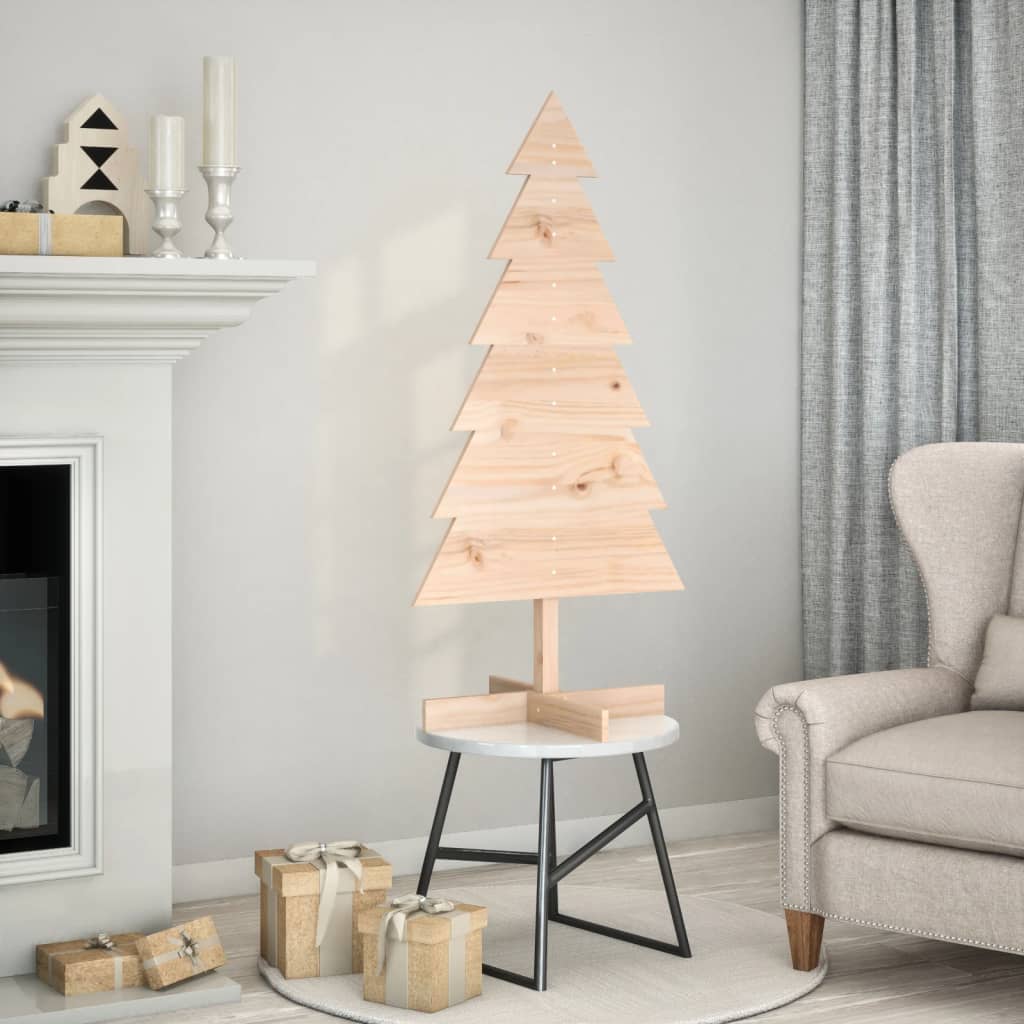 Weihnachtsbaum Holz Zum Schmücken Massivholz Kiefer Natur