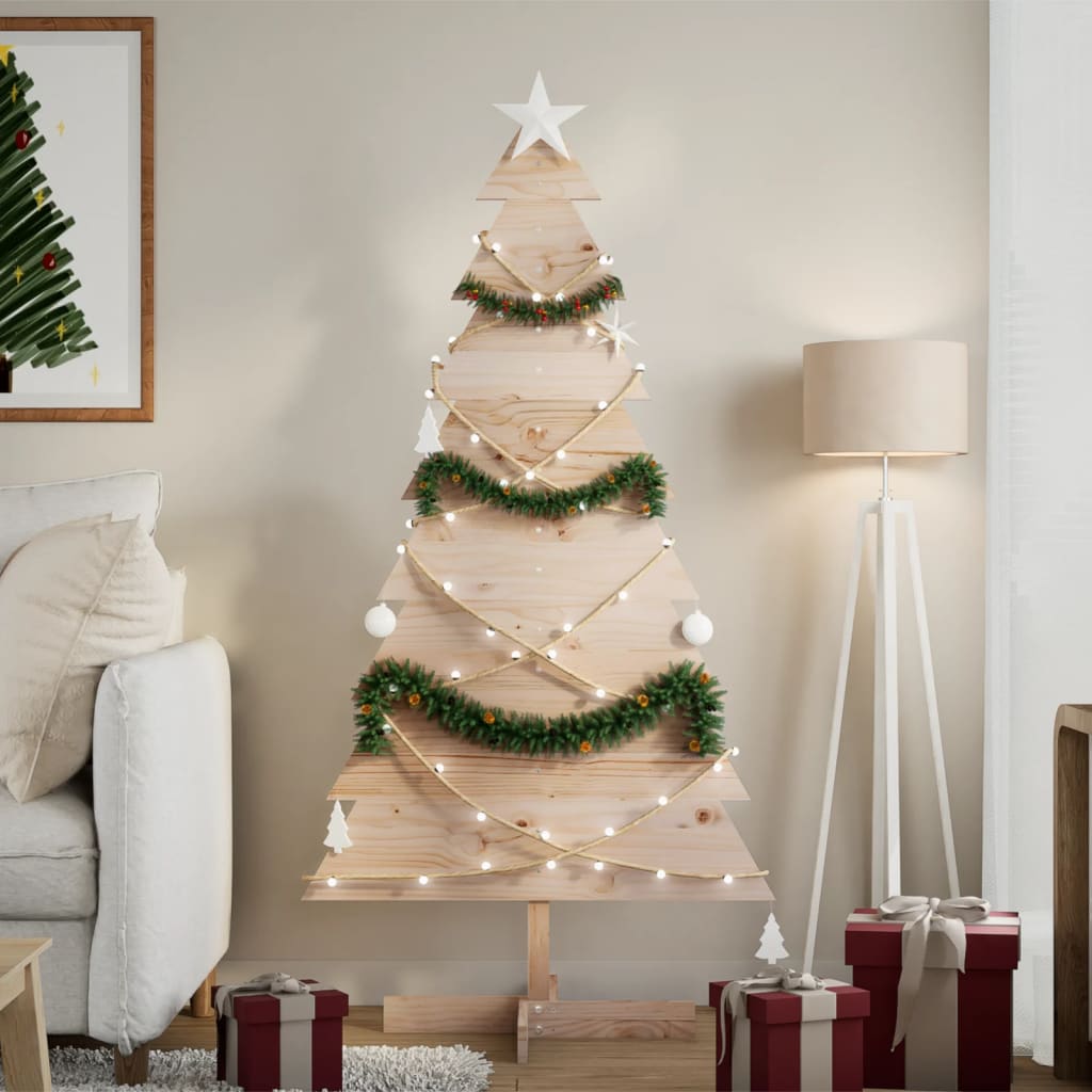 Weihnachtsbaum Holz Zum Schmücken Massivholz Kiefer Natur