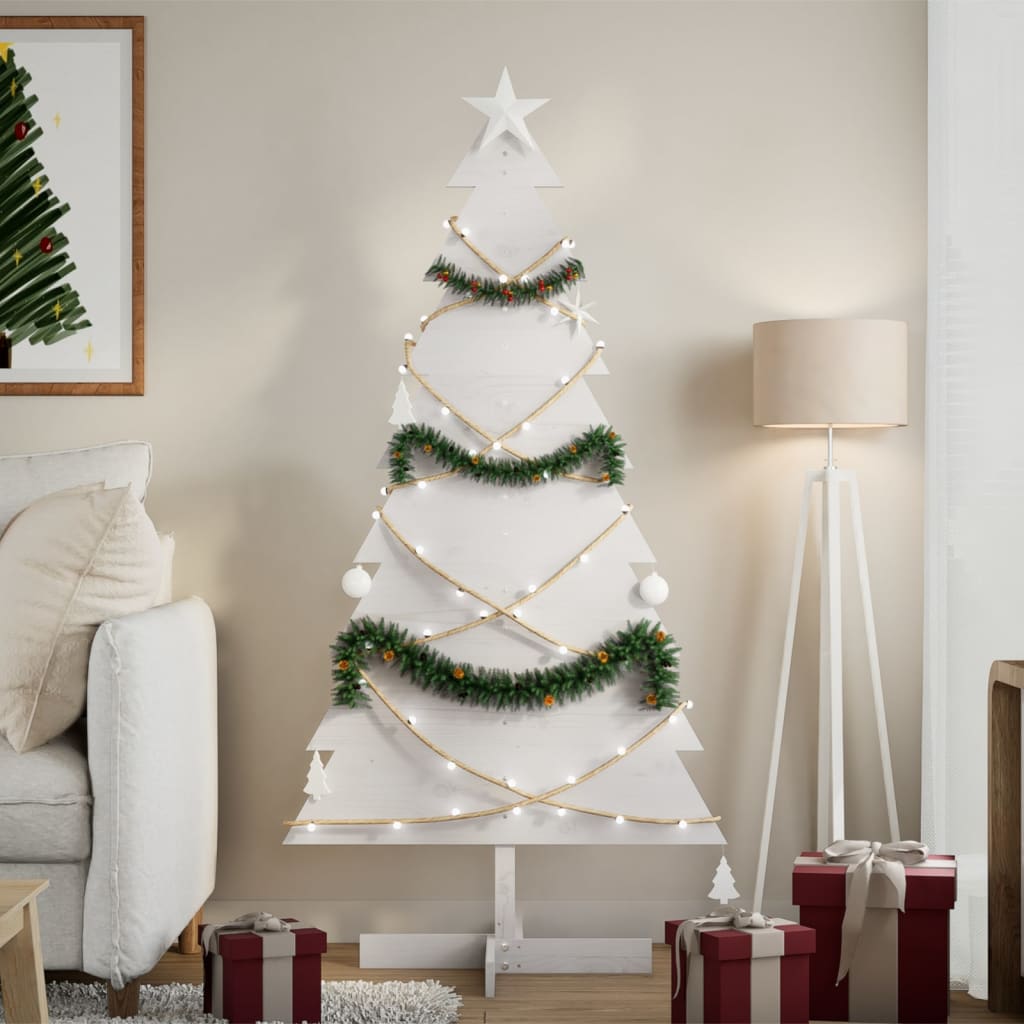 Weihnachtsbaum Zum Schmücken Massivholz Kiefer Weiß