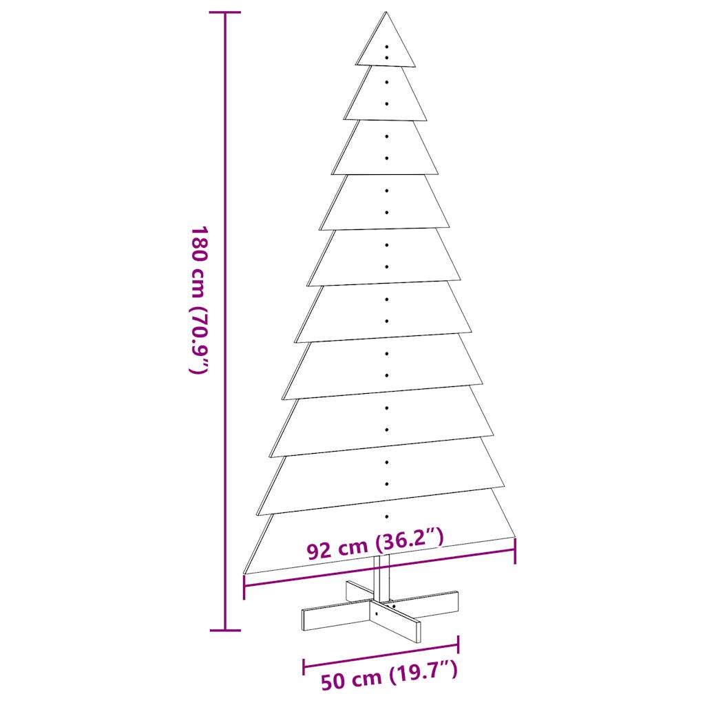 Weihnachtsbaum Zum Schmücken 180Cm Massivholz Kiefer Wachsbraun