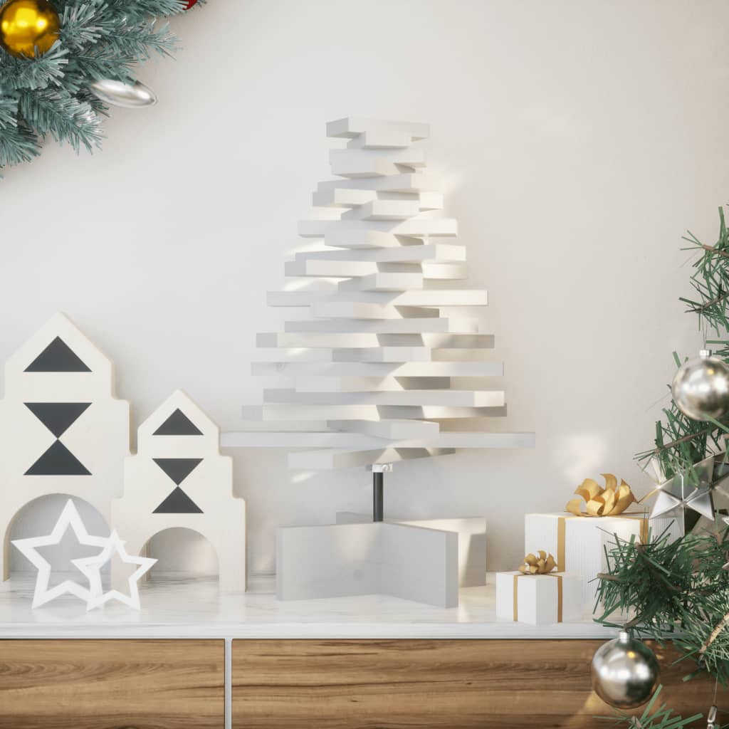 Weihnachtsbaum Zum Schmücken Massivholz Kiefer Weiß