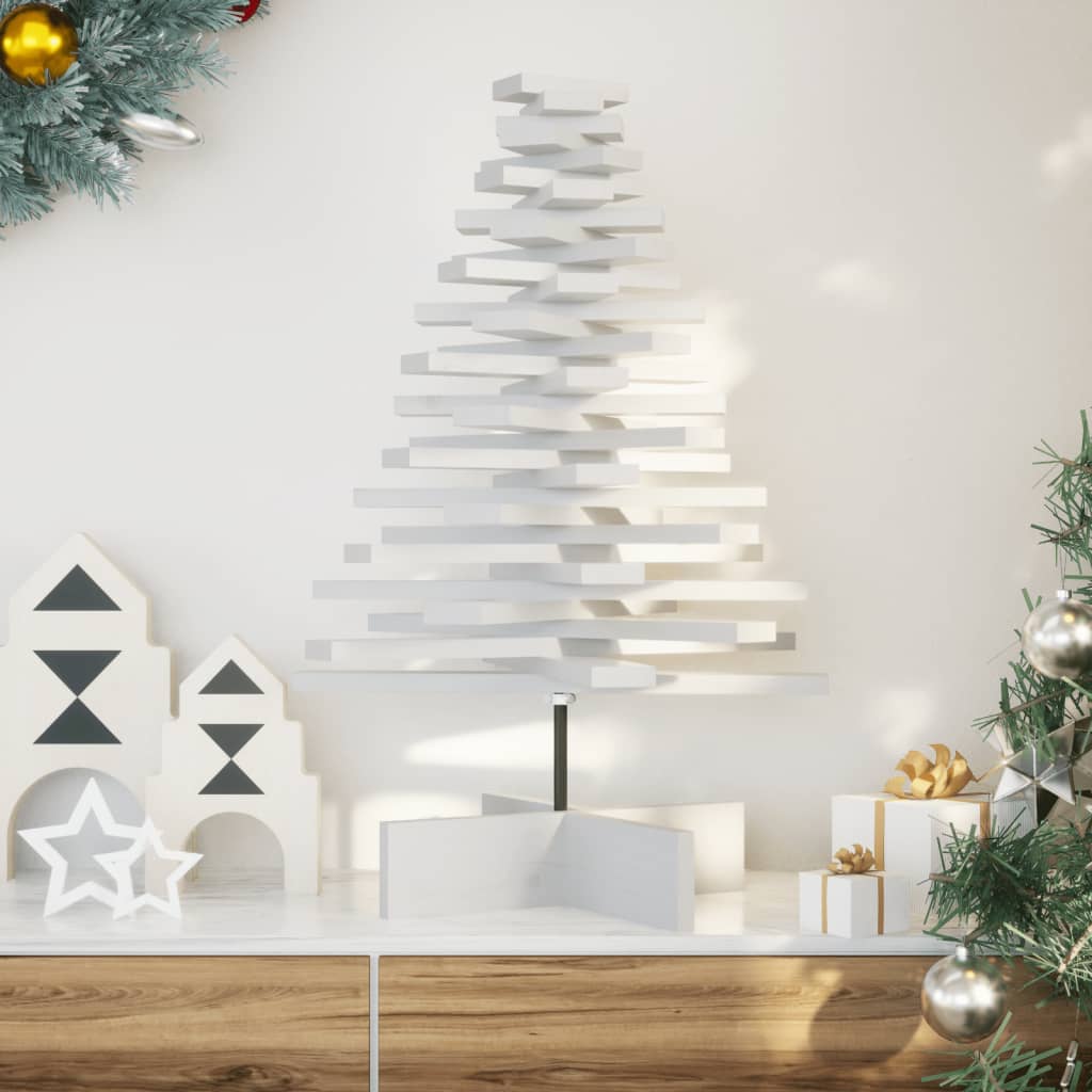Weihnachtsbaum Zum Schmücken Massivholz Kiefer Weiß