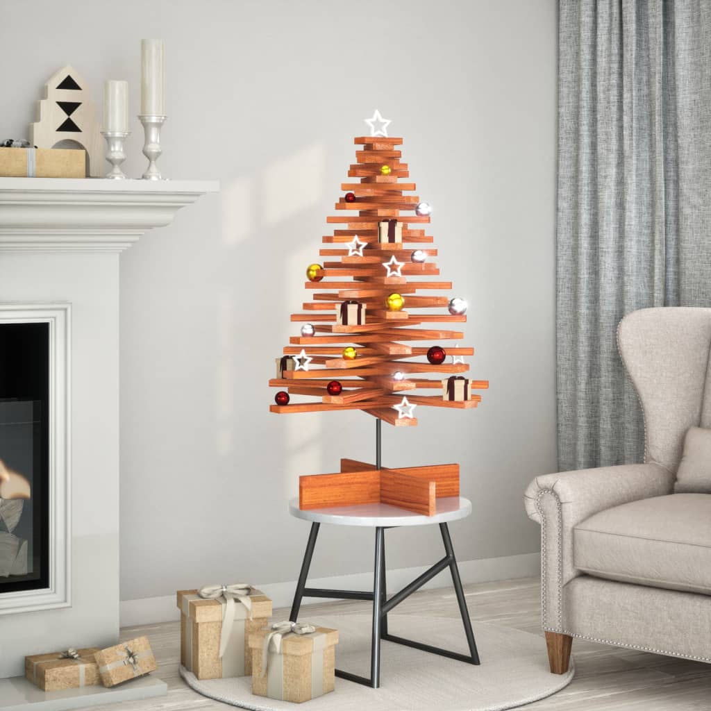 Weihnachtsbaum Zum Schmücken Massivholz Kiefer Wachsbraun