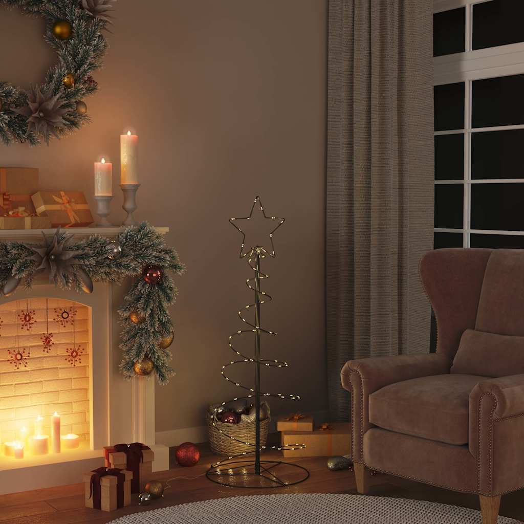 Led Weihnachtsbaum 80 Leds Warmweiß Schwarz
