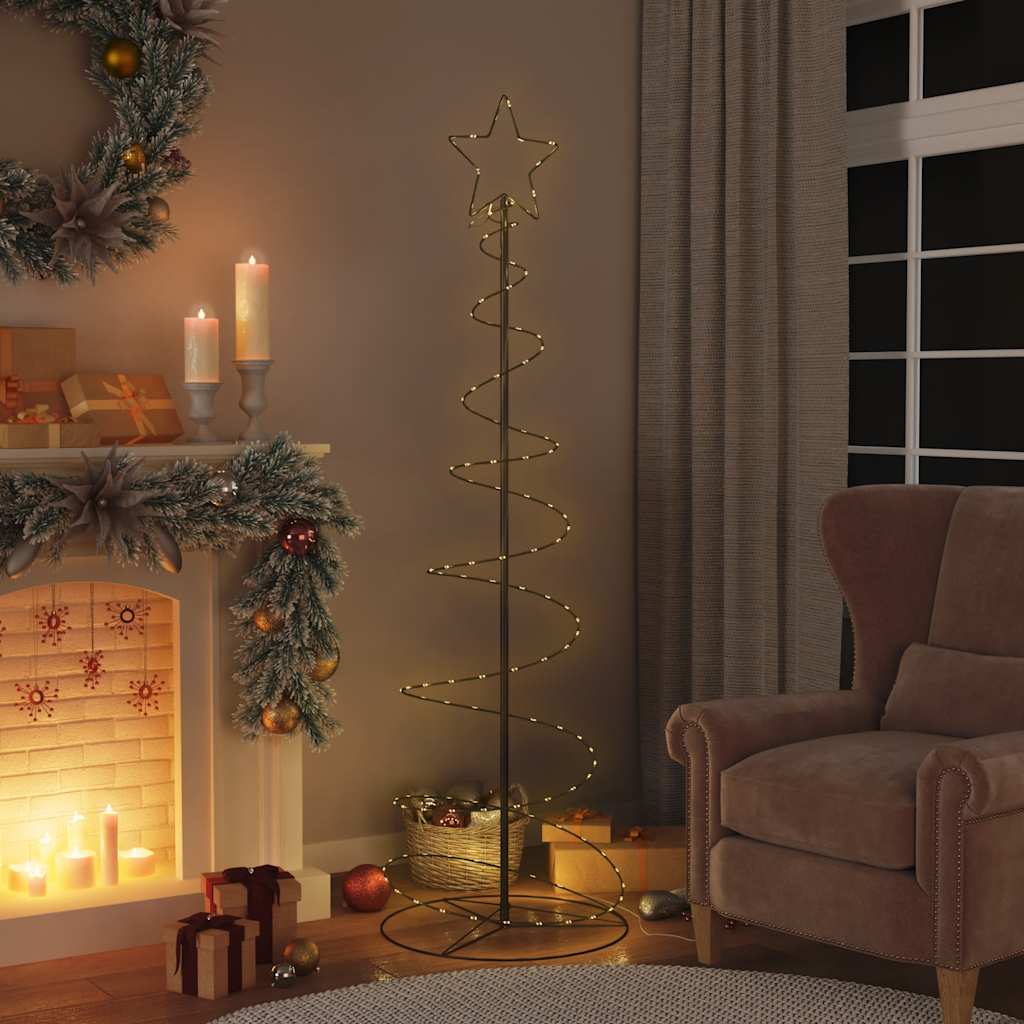 Led Weihnachtsbaum 80 Leds Warmweiß Schwarz
